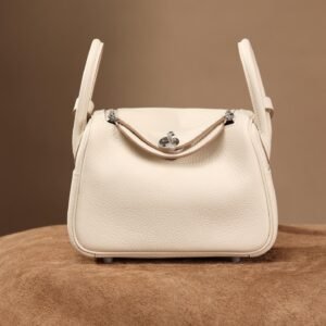 Lindy Milk White TC Leather with Silver Hardware 19CM