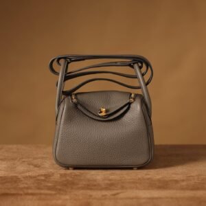 Lindy Green Grey TC Leather with Gold Hardware 19CM