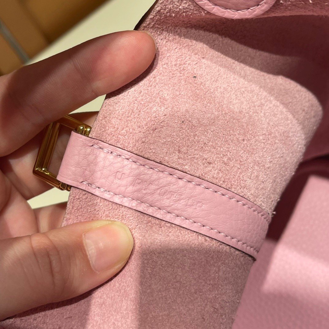 Picotin Lock Mauve Sylvestre Gold Hardware Leather 18CM - 图片 6