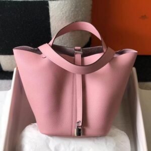 Picotin Lock Milkshake Pink Leather 18CM/22CM