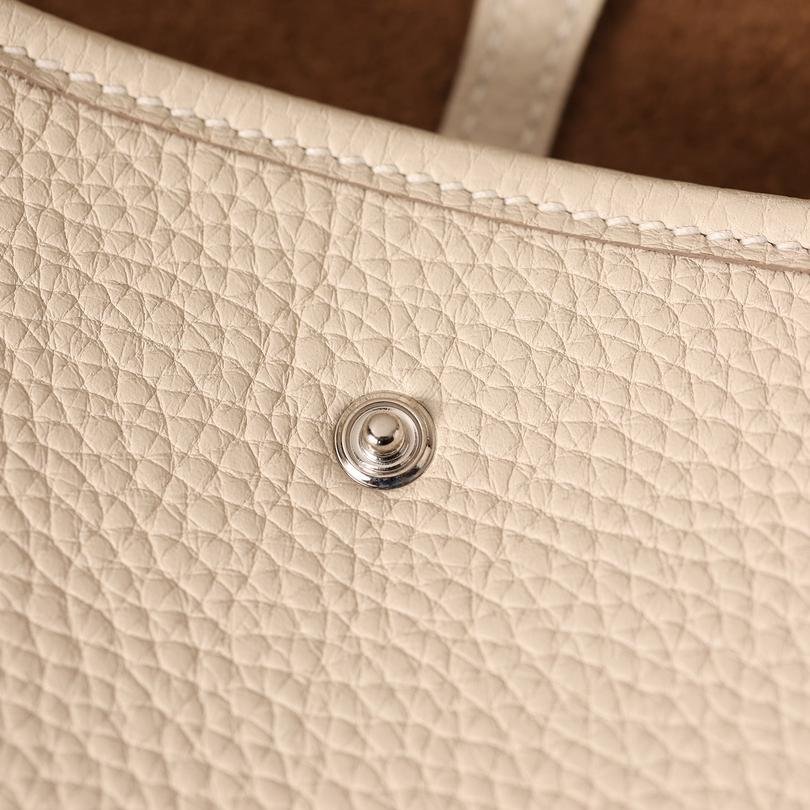 Evelyne Milk White Calfskin Silver Hardware18CM - 图片 8