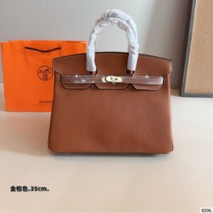 Hermès Birkin 35 Gold Togo Leather Handbag with Gold Hardware