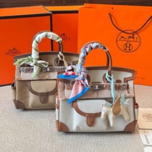 Birkin Cargo 25 in Canvas and Togo Leather – 2025 Edition of Utility and Elegance