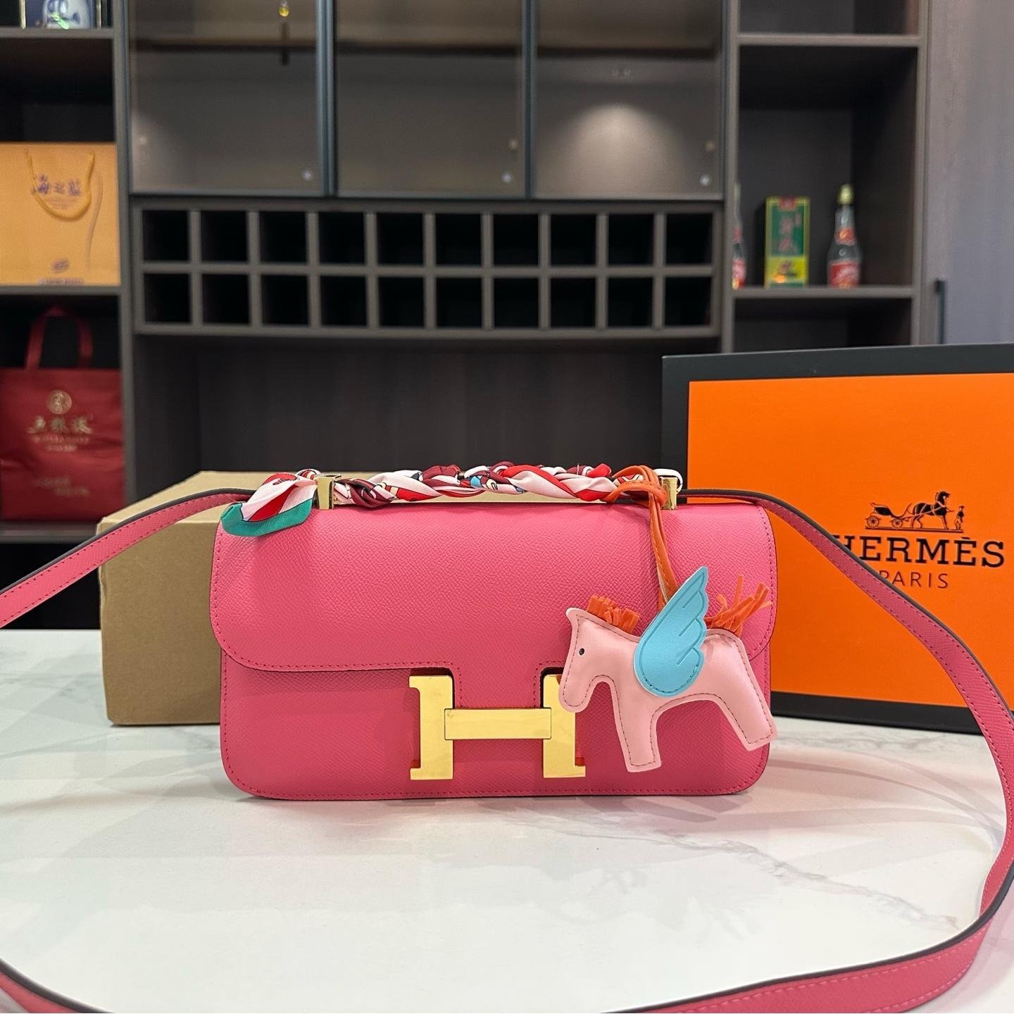 Hermès Constance Bag in Epsom Leather – Iconic H Clasp Shoulder Bag - 图片 3