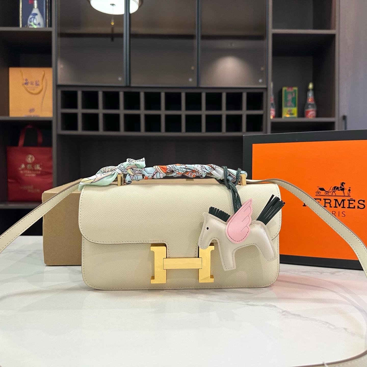Hermès Constance Bag in Epsom Leather – Iconic H Clasp Shoulder Bag - 图片 8