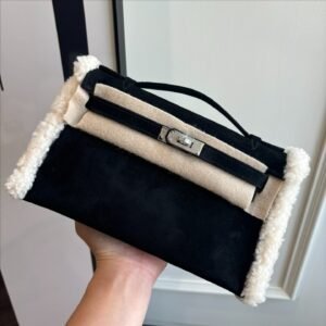 Kelly Teddy Bear Suede and Shearling Blend