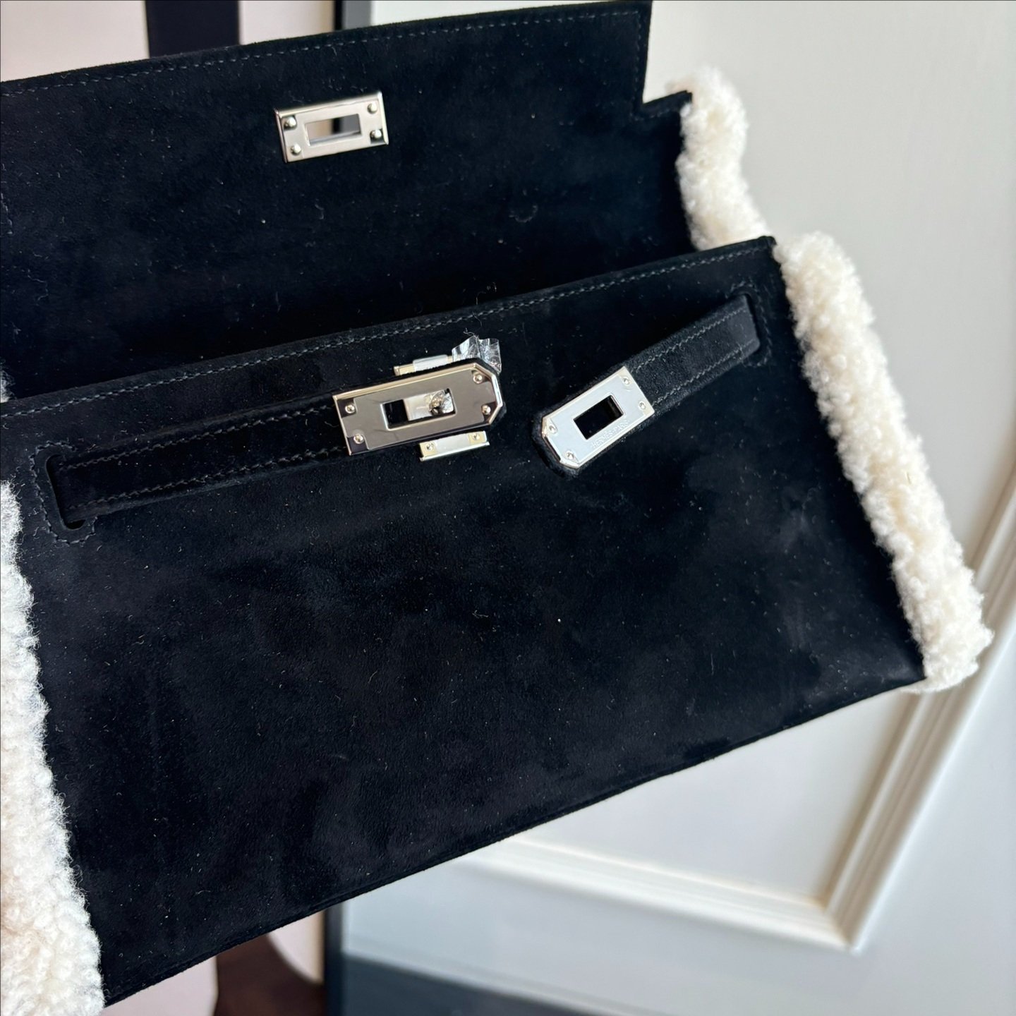 Kelly Teddy Bear Suede and Shearling Blend - 图片 5