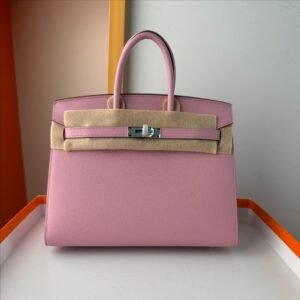 Birkin Platinum 25cm Top-Stitch [Mallow Purple] Silver Hardware