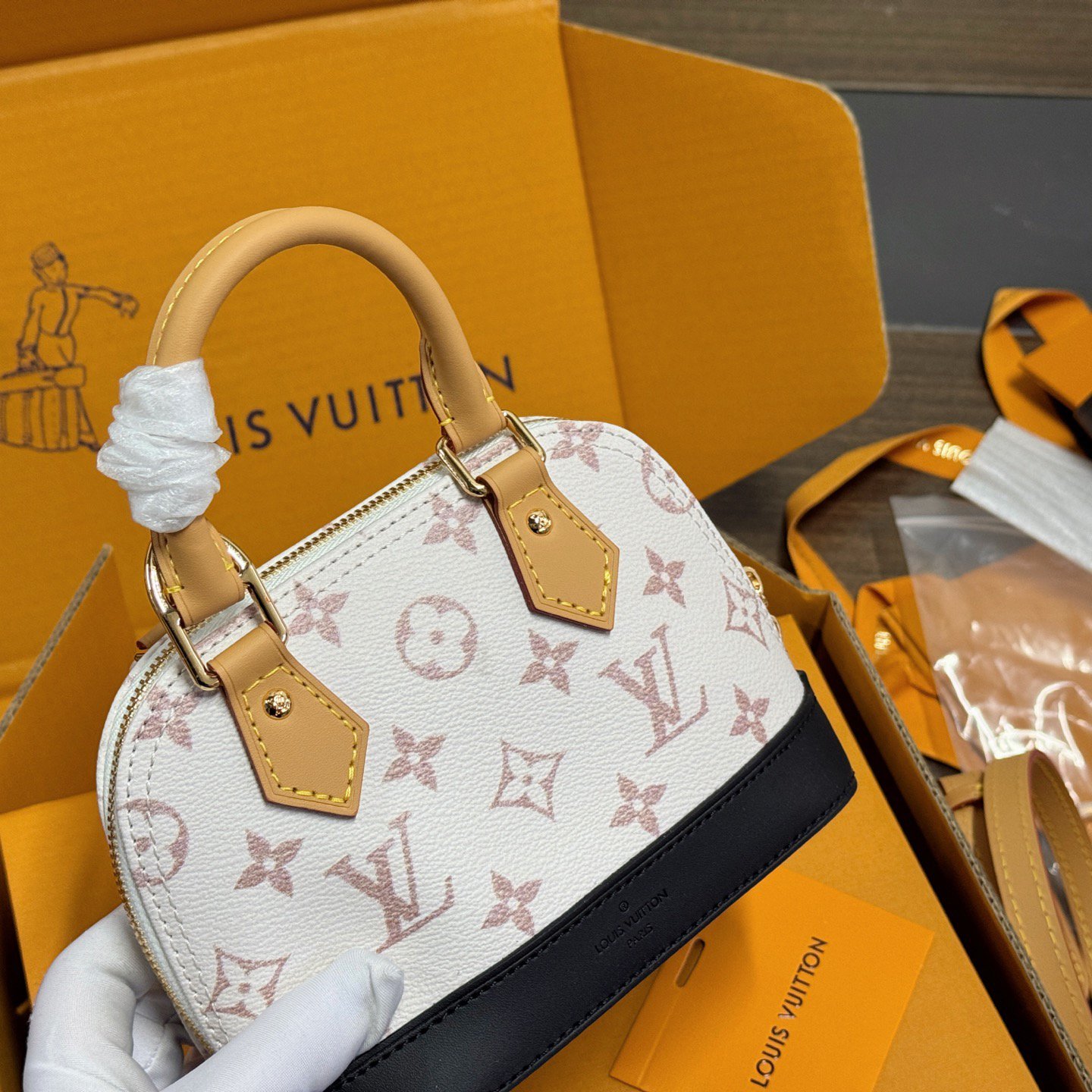 Alma Mini with Box Dune Color Shell Bag 21CM - 图片 2