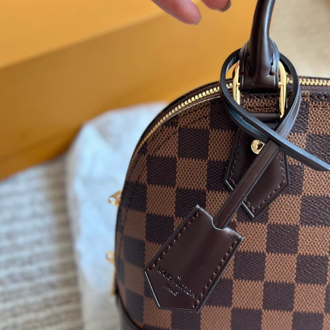 Alma Brown & Dark Brown Damier Canvas 23.5CM - 图片 2