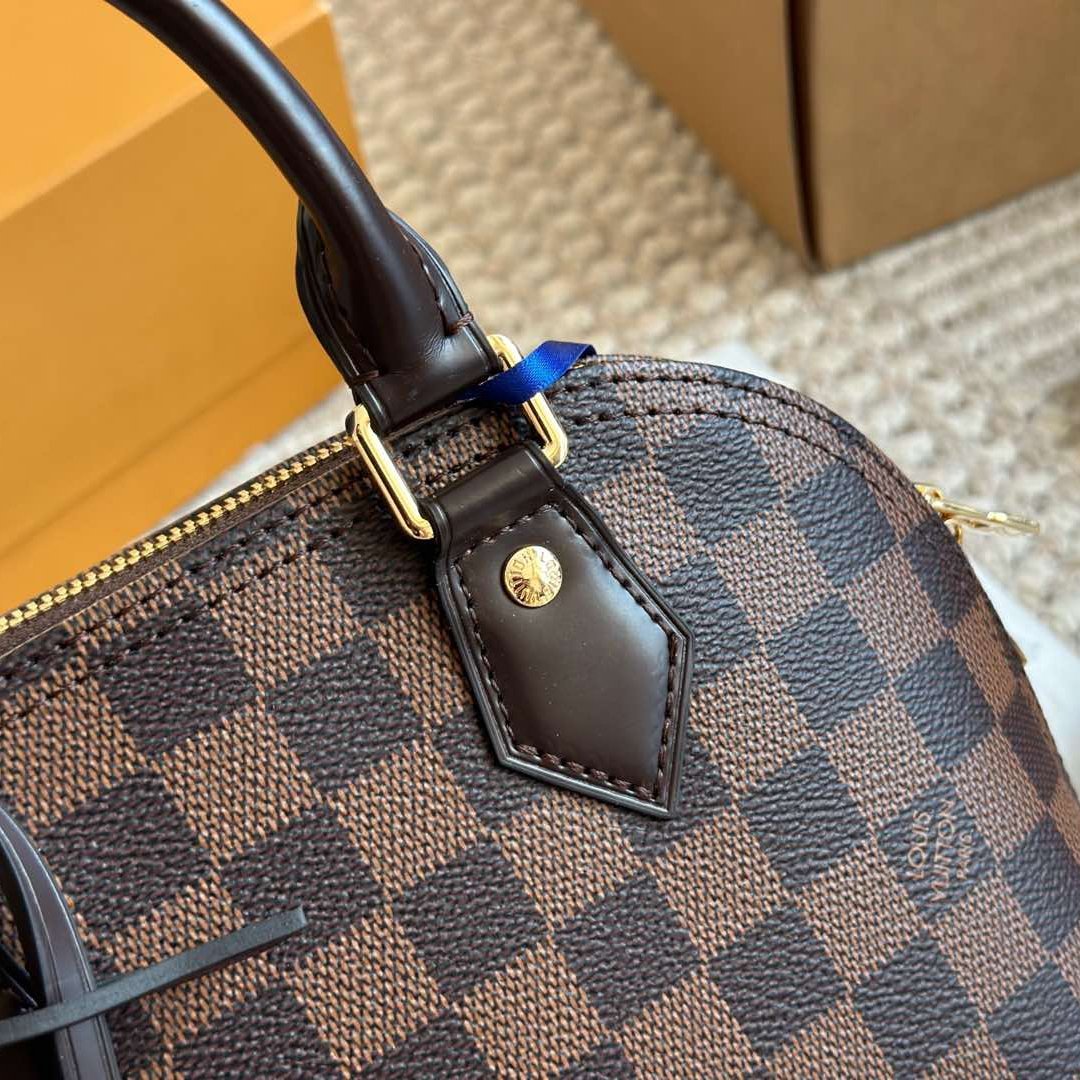 Alma Brown & Dark Brown Damier Canvas 23.5CM - 图片 7