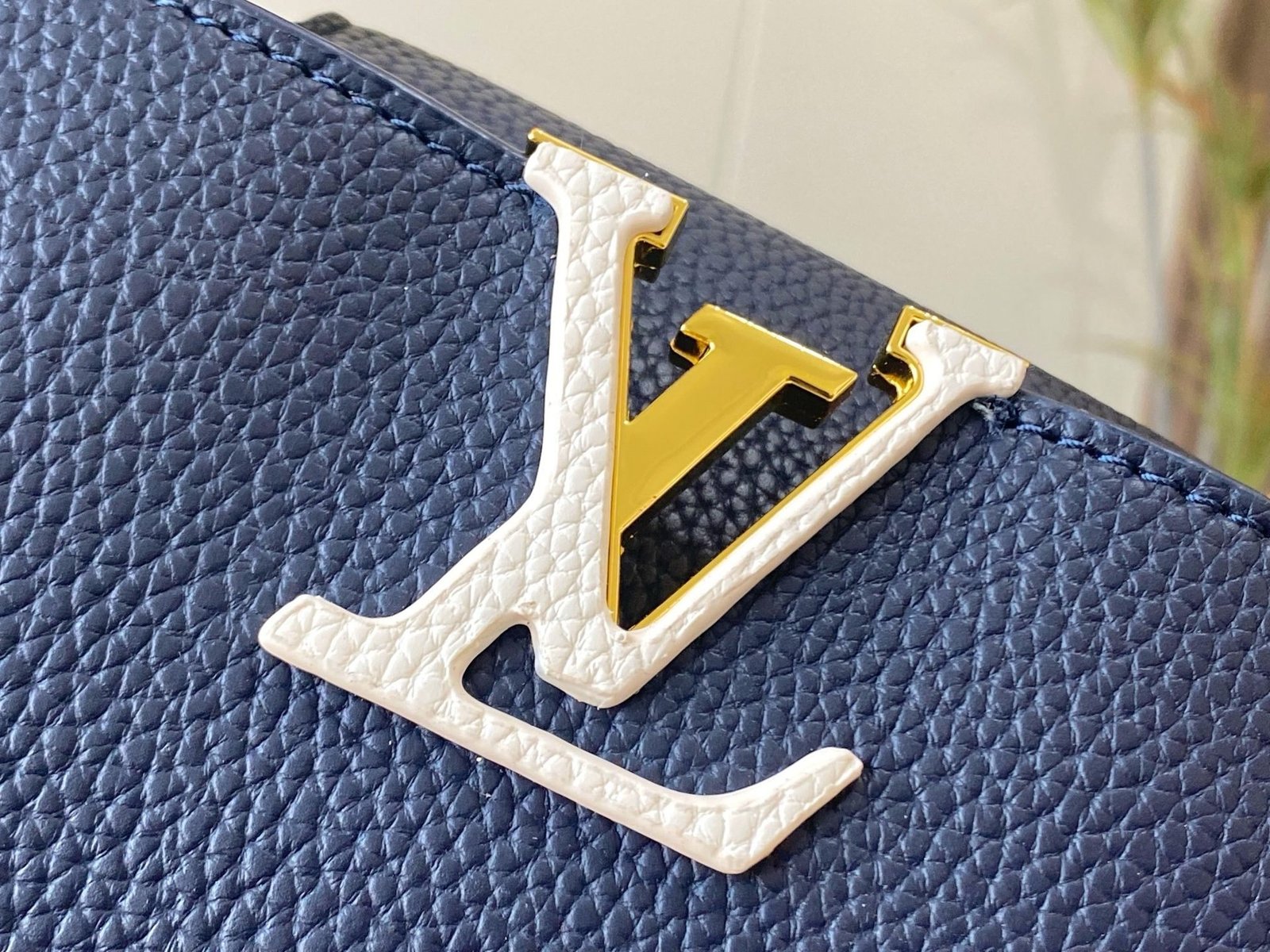 Capucines MINI Navy Blue Taurillon Leather 21CM - 图片 5