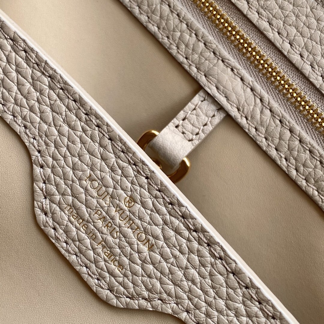 Capucines MINI Light Gray Taurillon Leather with Python Skin 21CM - 图片 9