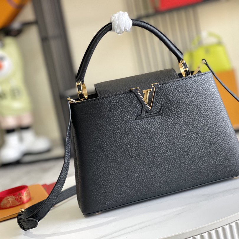 Capucines MM Black Taurillon Leather 31.5CM - 图片 2