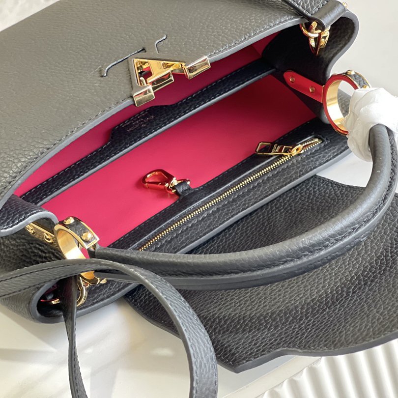 Capucines MM Black Taurillon Leather 31.5CM - 图片 8
