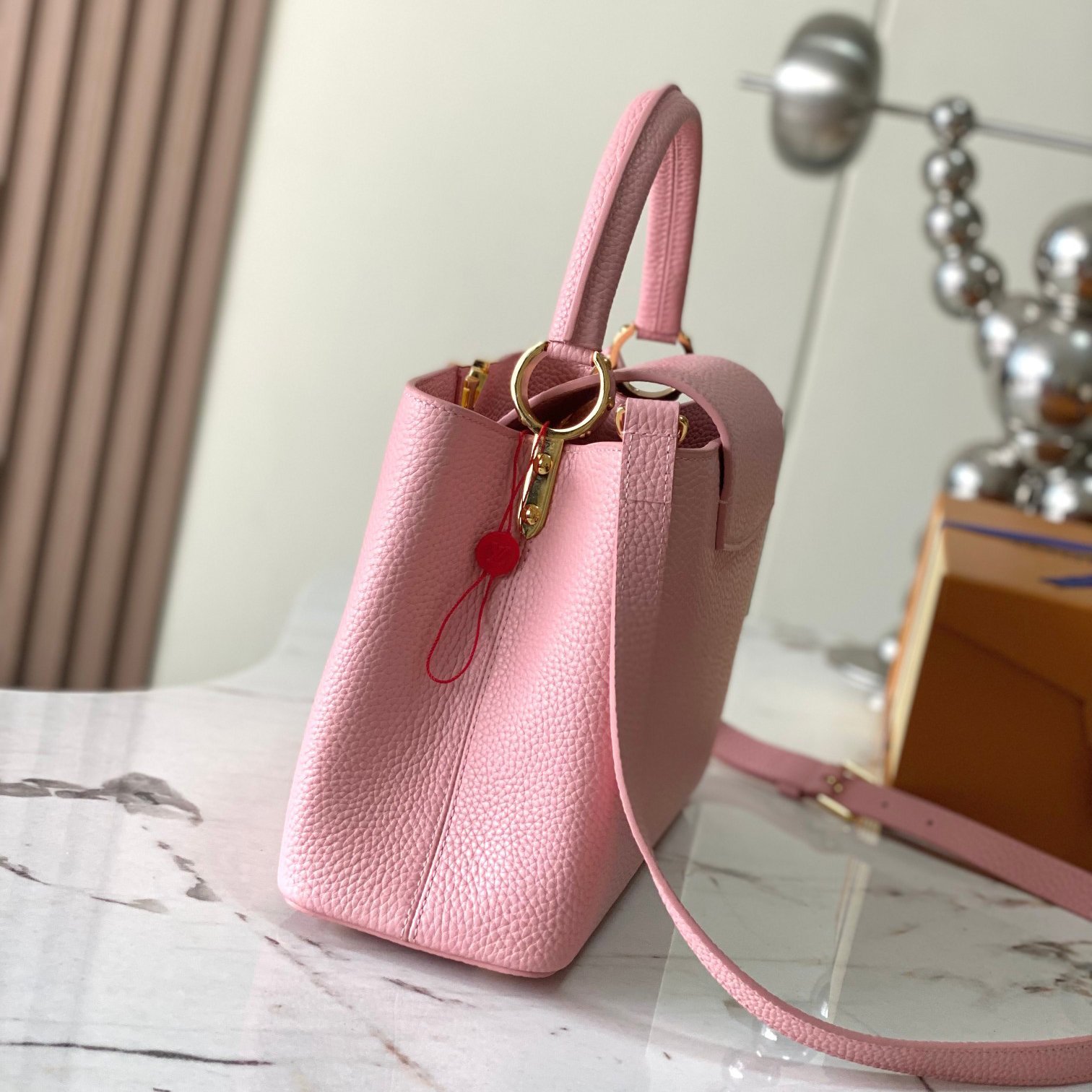Capucines MM Pink Taurillon Leather 31.5CM - 图片 2