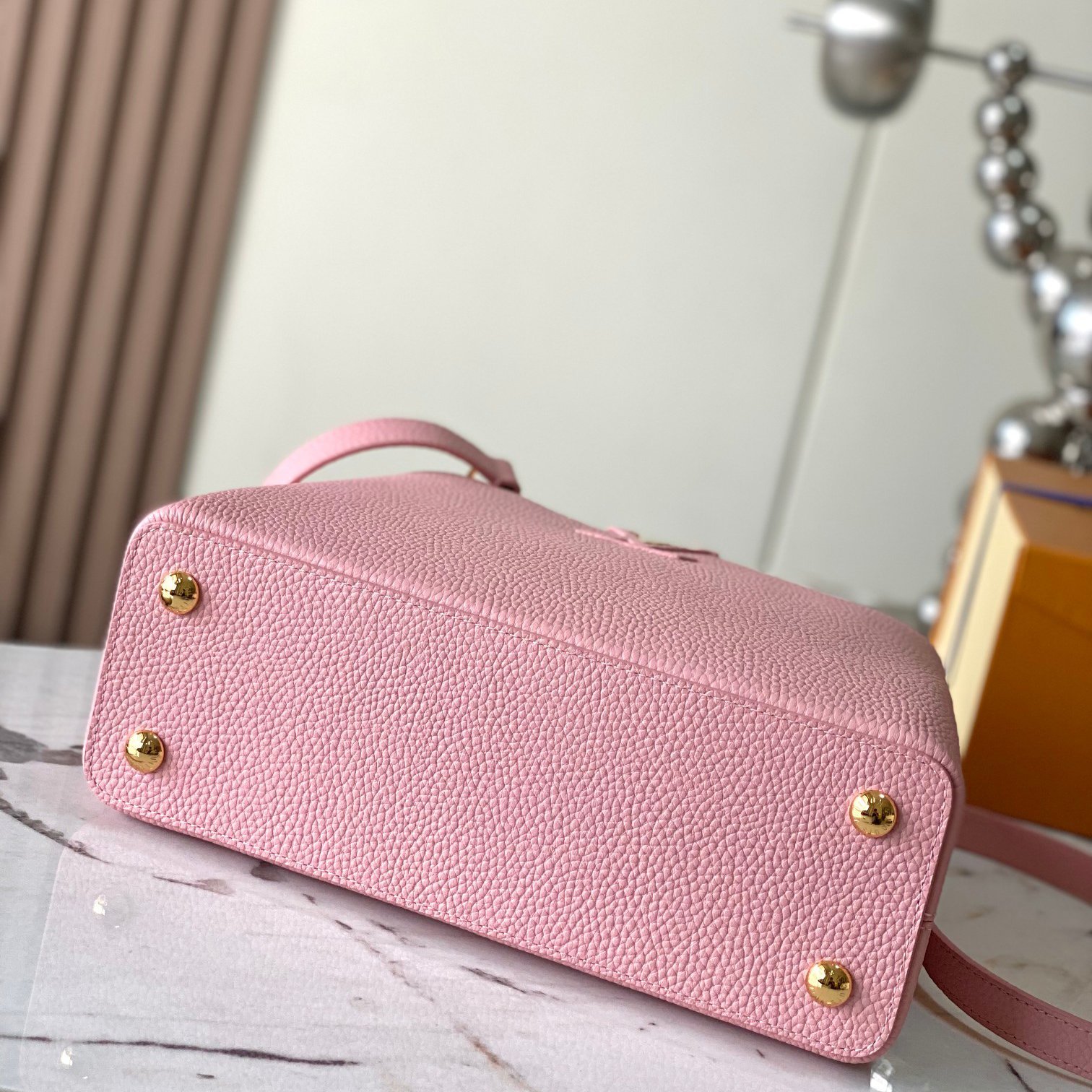 Capucines MM Pink Taurillon Leather 31.5CM - 图片 4