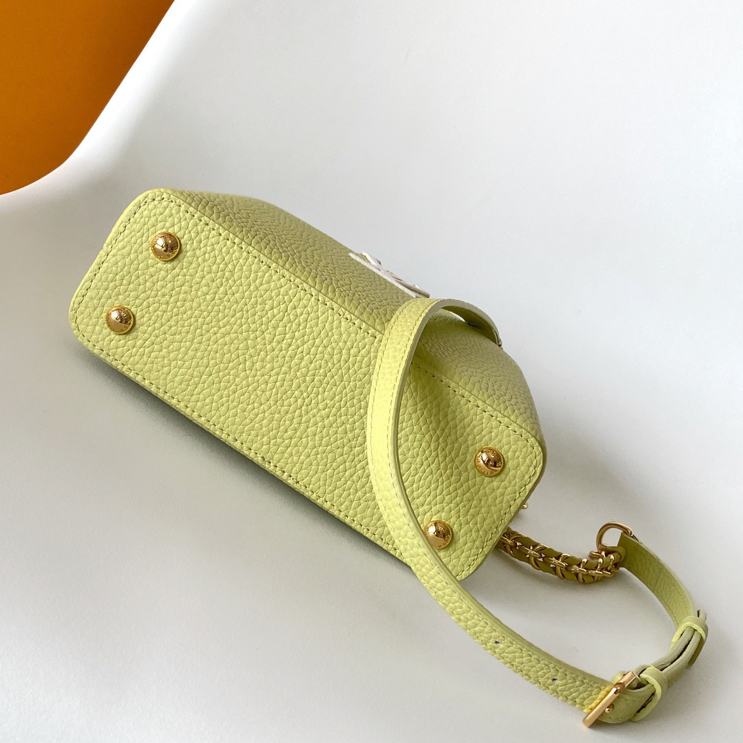Capucines MINI Lemon Yellow Taurillon Leather 21CM - 图片 4