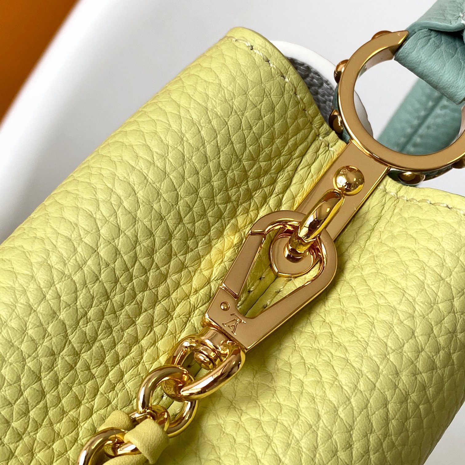 Capucines MINI Lemon Yellow Taurillon Leather 21CM - 图片 6
