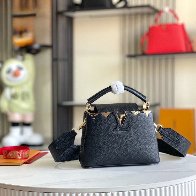 Capucines MINI Black Taurillon Leather 21CM - 图片 2