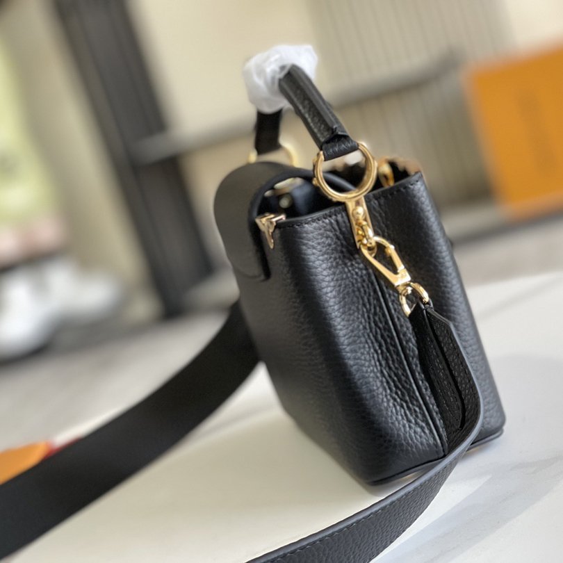 Capucines MINI Black Taurillon Leather 21CM - 图片 3