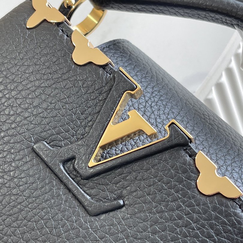 Capucines MINI Black Taurillon Leather 21CM - 图片 7