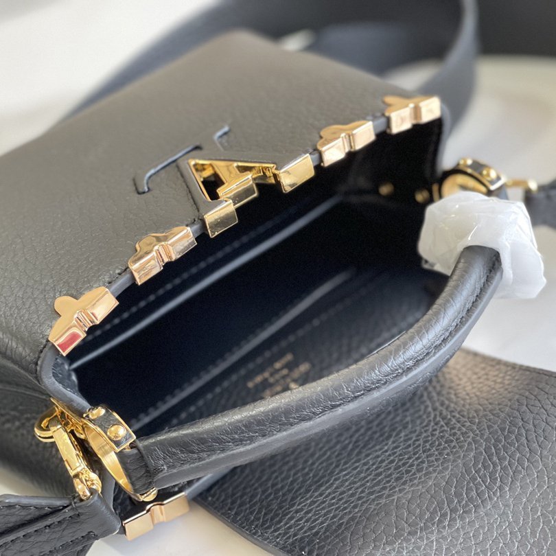 Capucines MINI Black Taurillon Leather 21CM - 图片 8