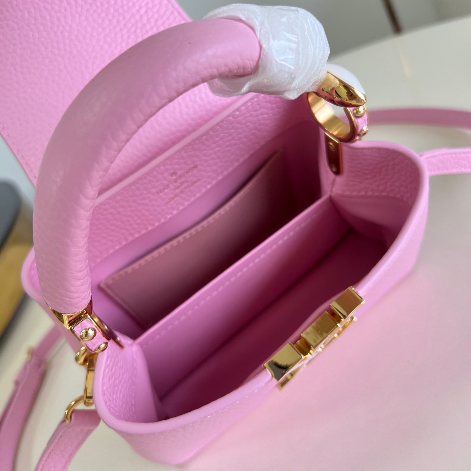 Capucines MINI Pink Taurillon Leather 21CM - 图片 5