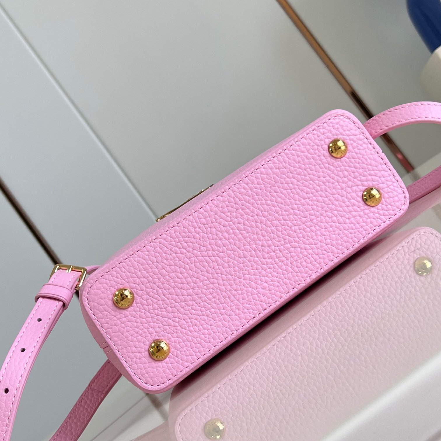 Capucines MINI Pink Taurillon Leather 21CM - 图片 8