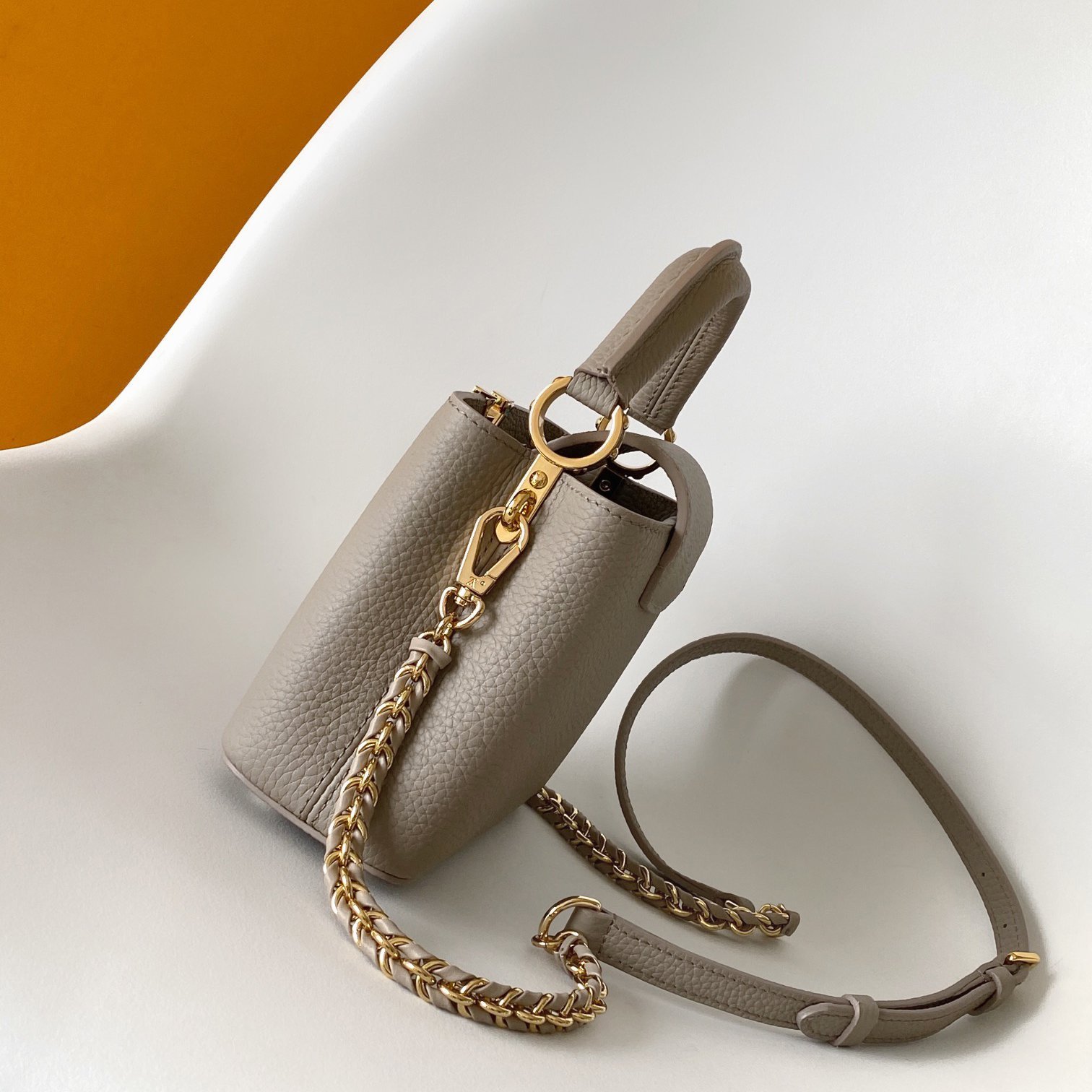 Capucines MINI Grey Taurillon Leather 21CM - 图片 2
