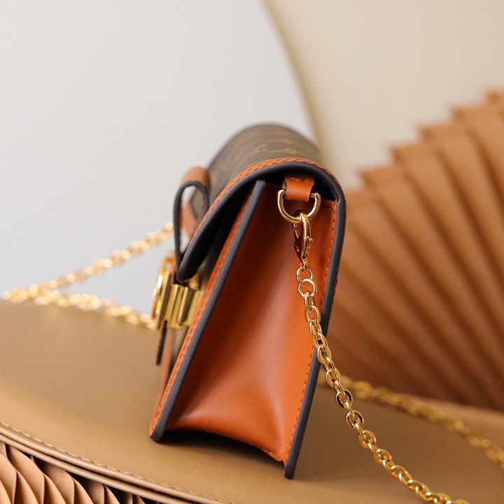 Dauphine WOC Brown/Light Brown Coated Canvas 18CM - 图片 2