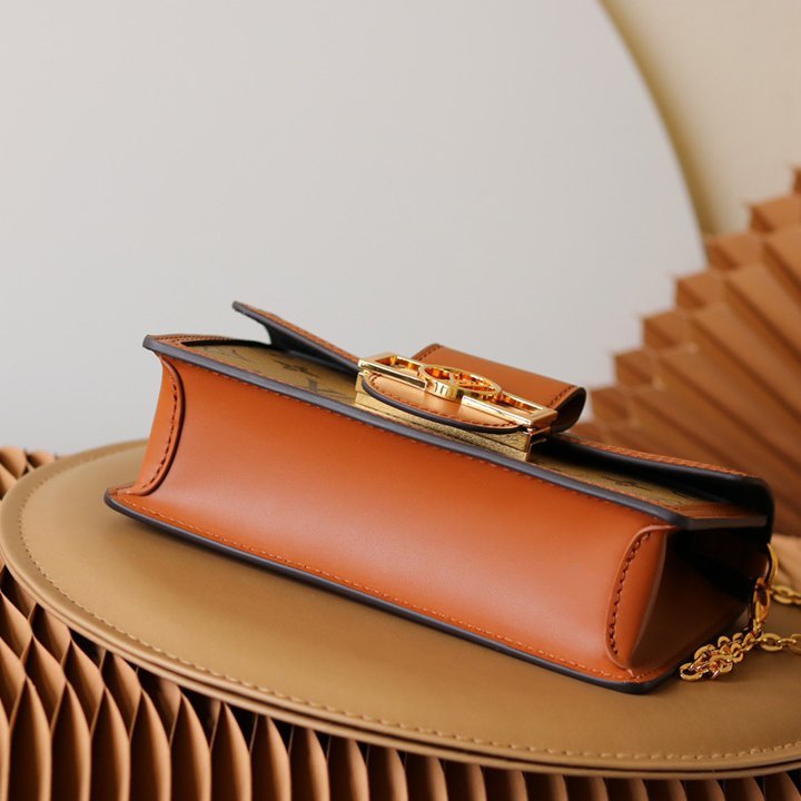 Dauphine WOC Brown/Light Brown Coated Canvas 18CM - 图片 4