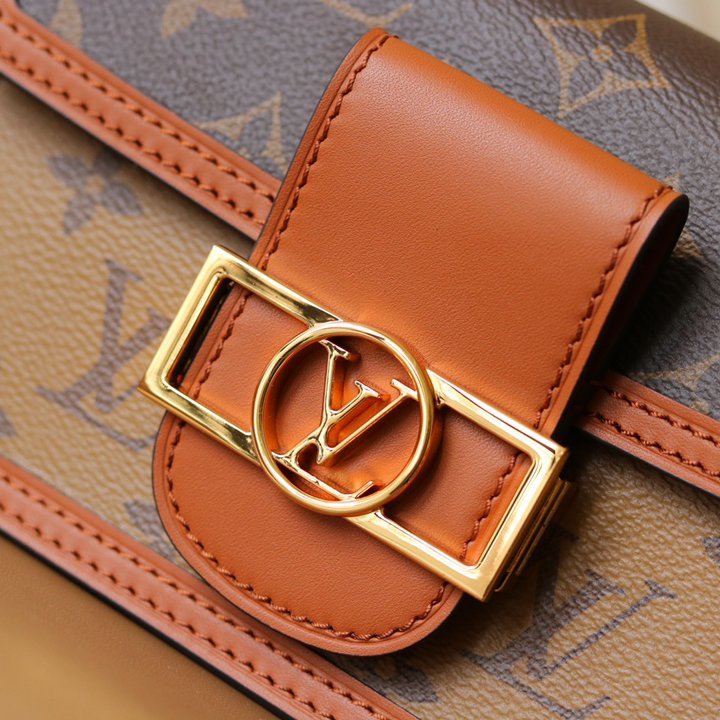 Dauphine WOC Brown/Light Brown Coated Canvas 18CM - 图片 5