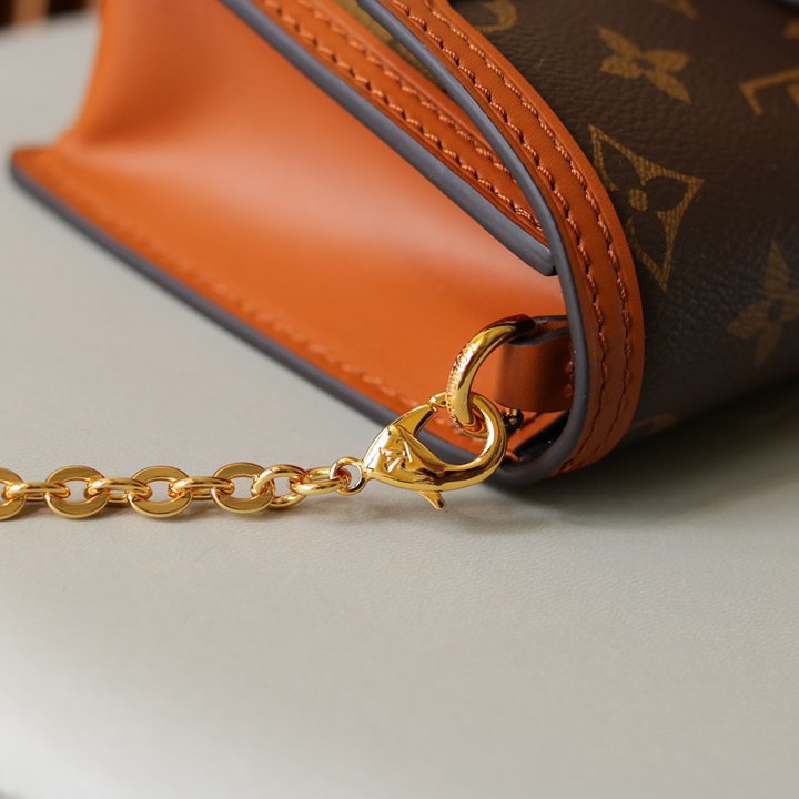 Dauphine WOC Brown/Light Brown Coated Canvas 18CM - 图片 6