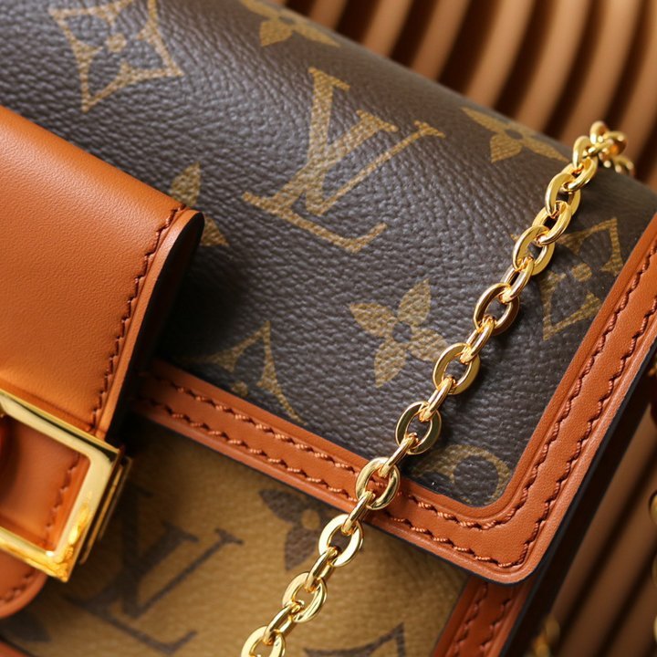 Dauphine WOC Brown/Light Brown Coated Canvas 18CM - 图片 7