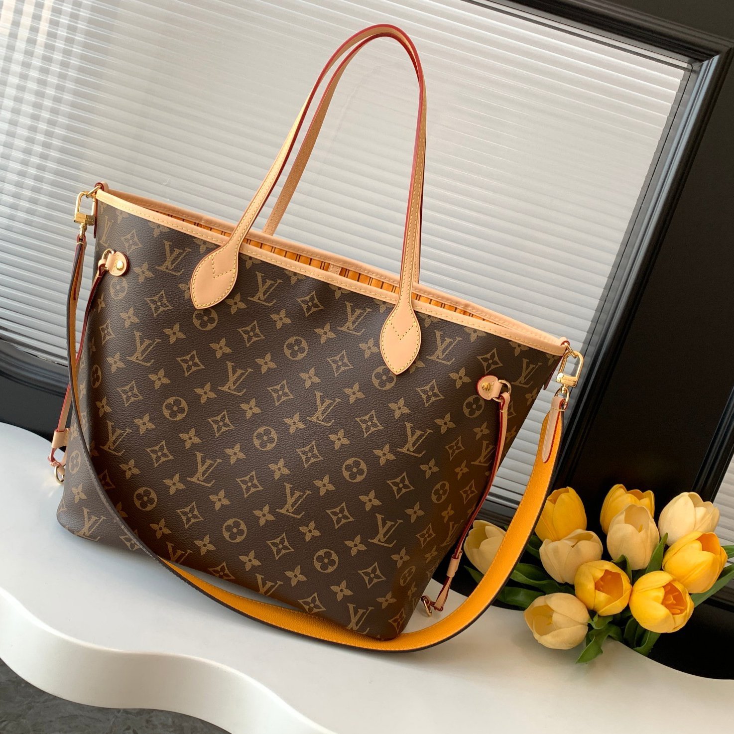 Neverfull MM Brown Canvas 31CM