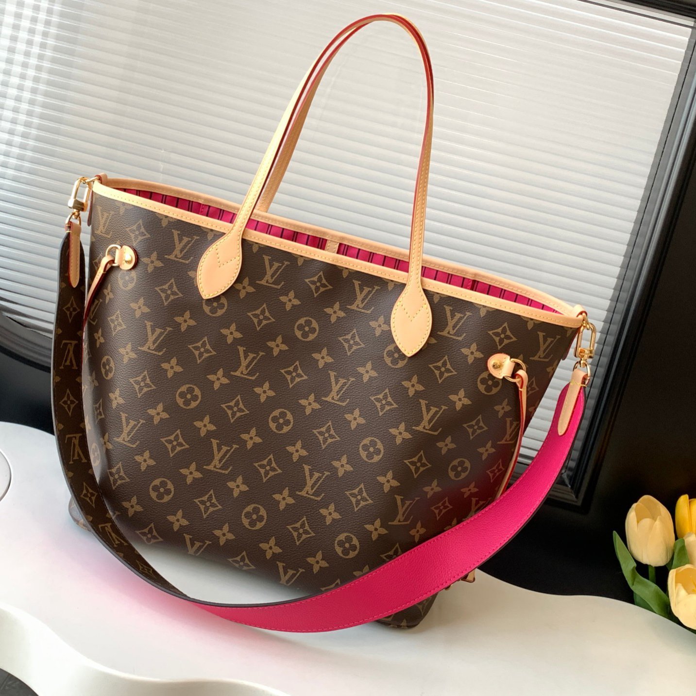 Neverfull MM Brown Canvas 31CM