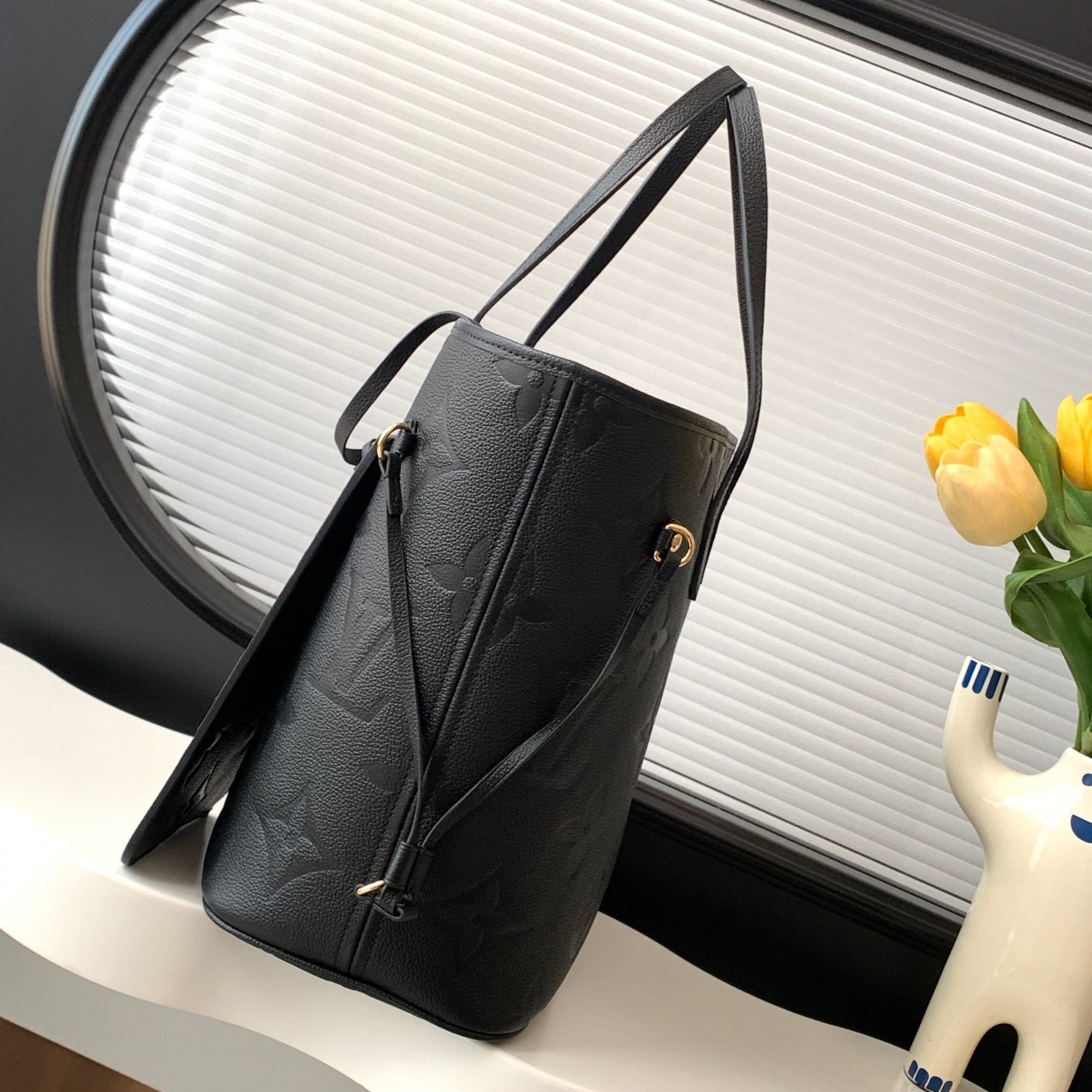 Neverfull MM Black Calfskin 31CM - 图片 2