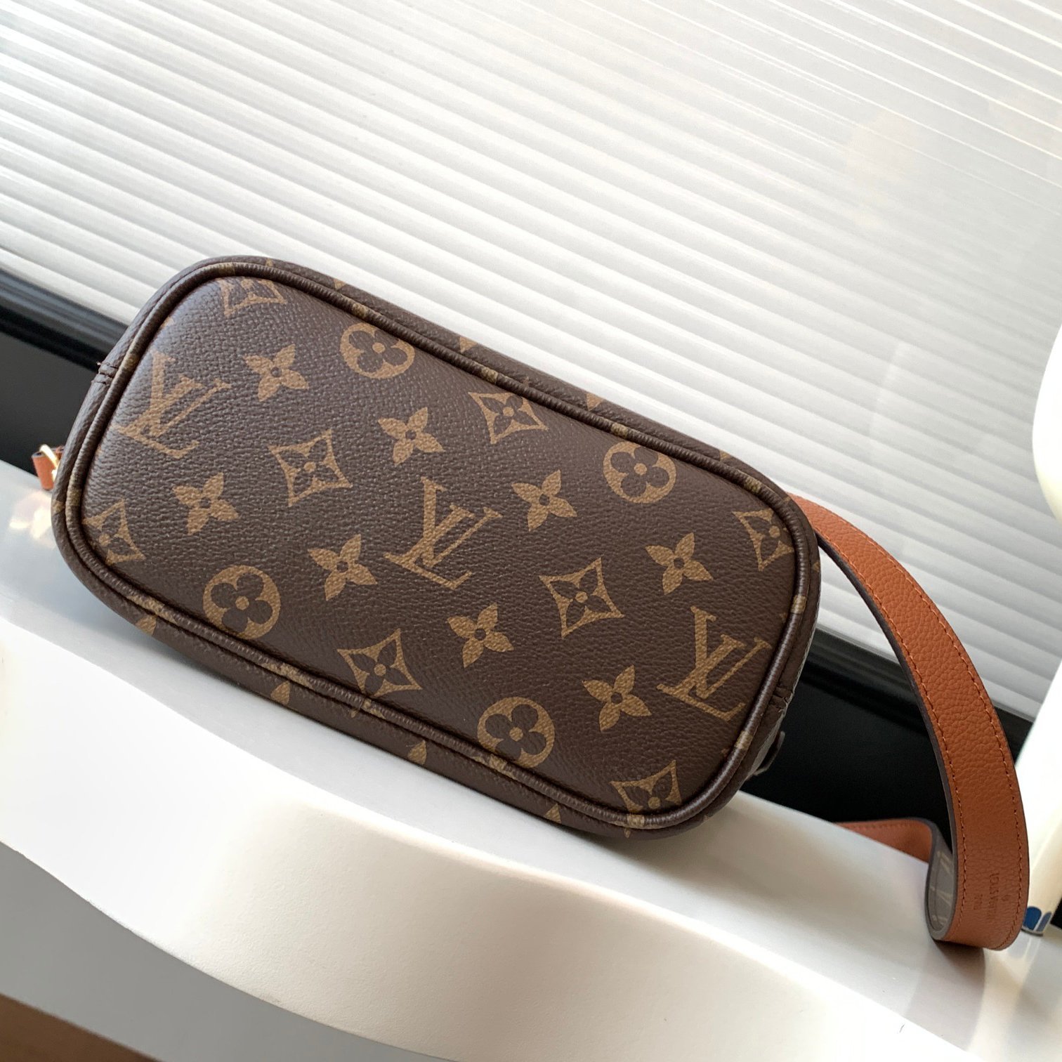 Neverfull BB Brown Canvas with Caramel Leather 24CM - 图片 4