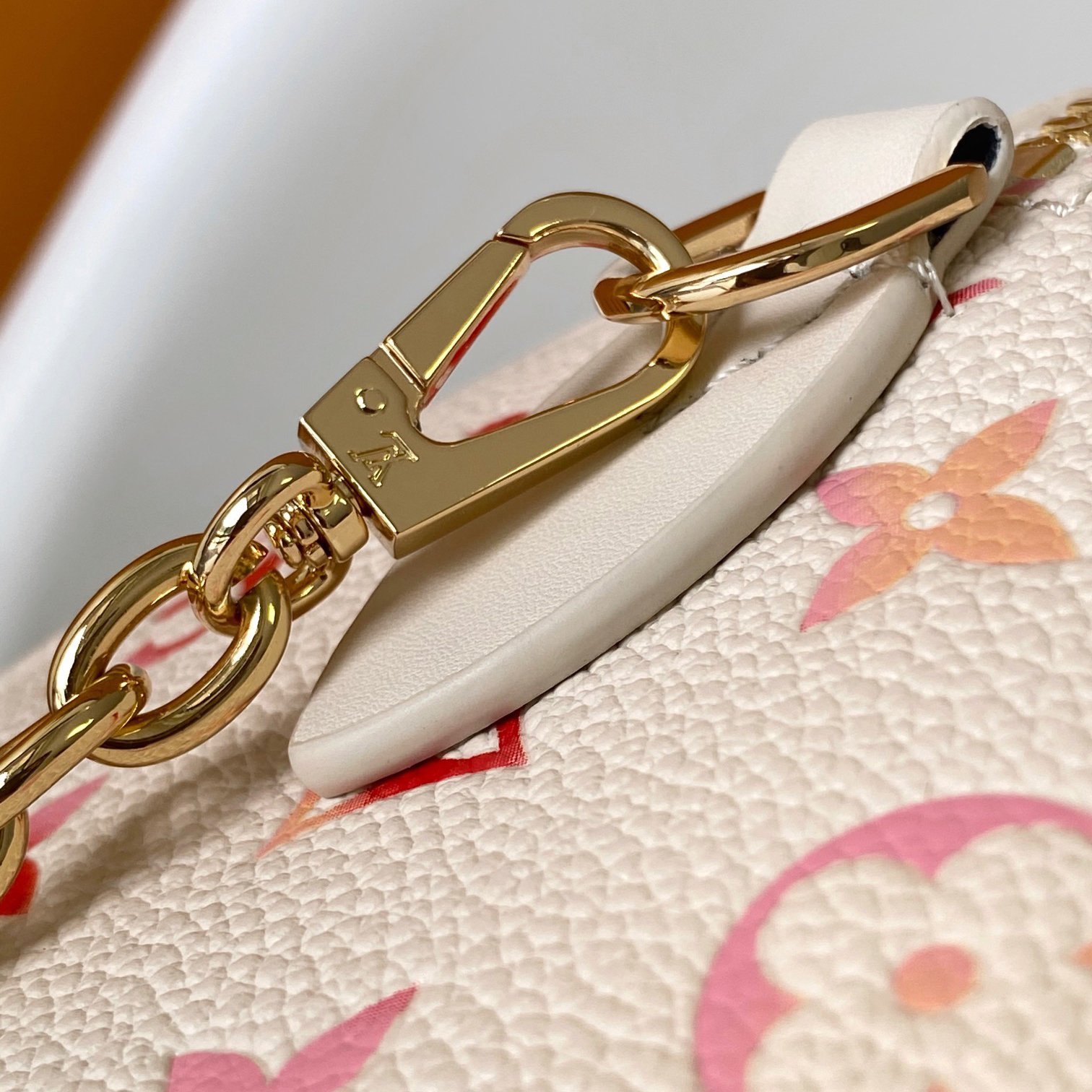 Speedy White Grained Leather 20CM - 图片 6