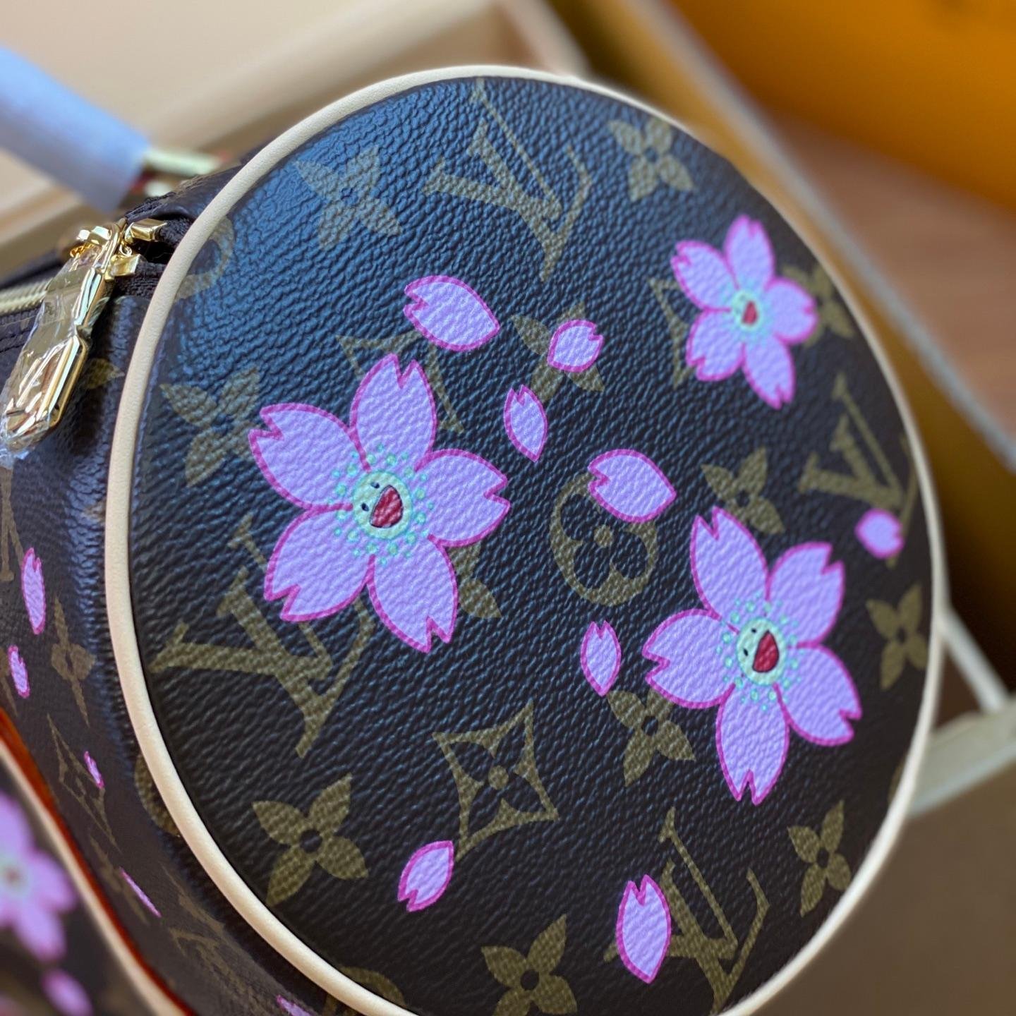 Cherry Blossom Monogram Papillon Bag – Iconic Silhouette with Artistic Bloom - 图片 5