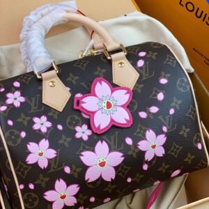 Cherry Blossom Monogram Speedy Bandoulière 25 – Iconic Elegance in Bloom