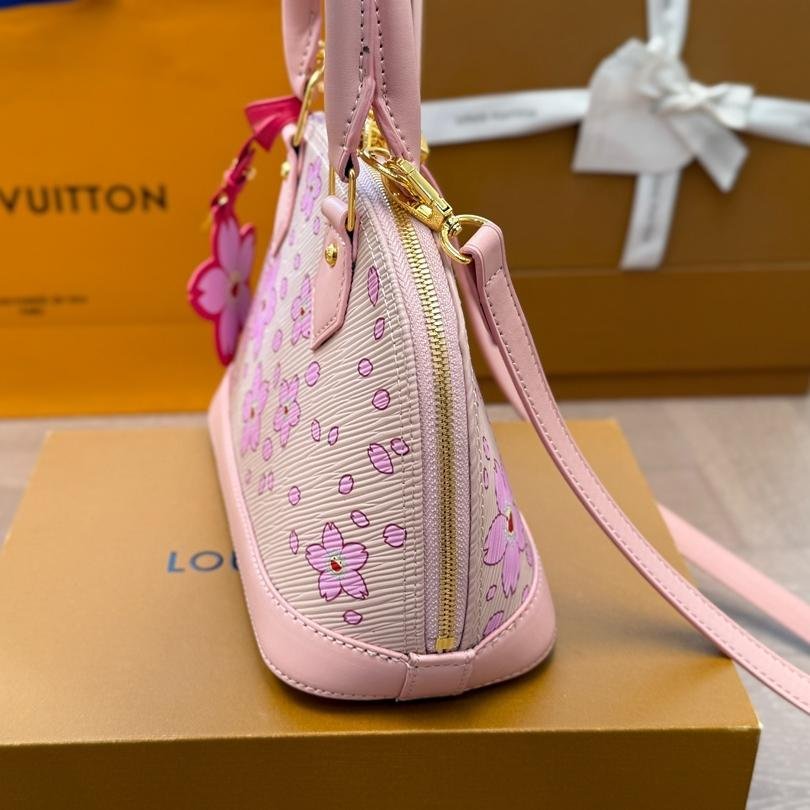 LV x Takashi Murakami Blossom Alma Bag – Limited Shell Style 24cm - 图片 2