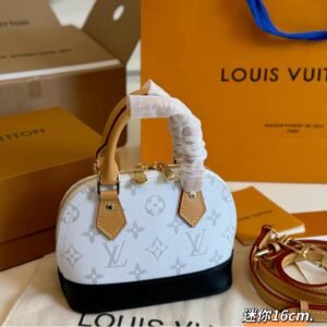 Louis Vuitton Nano Alma Monogram Canvas Mini Handbag 16CM