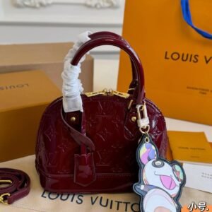 Louis Vuitton Nano Alma Patent Leather Mini Top Handle Bag 20CM
