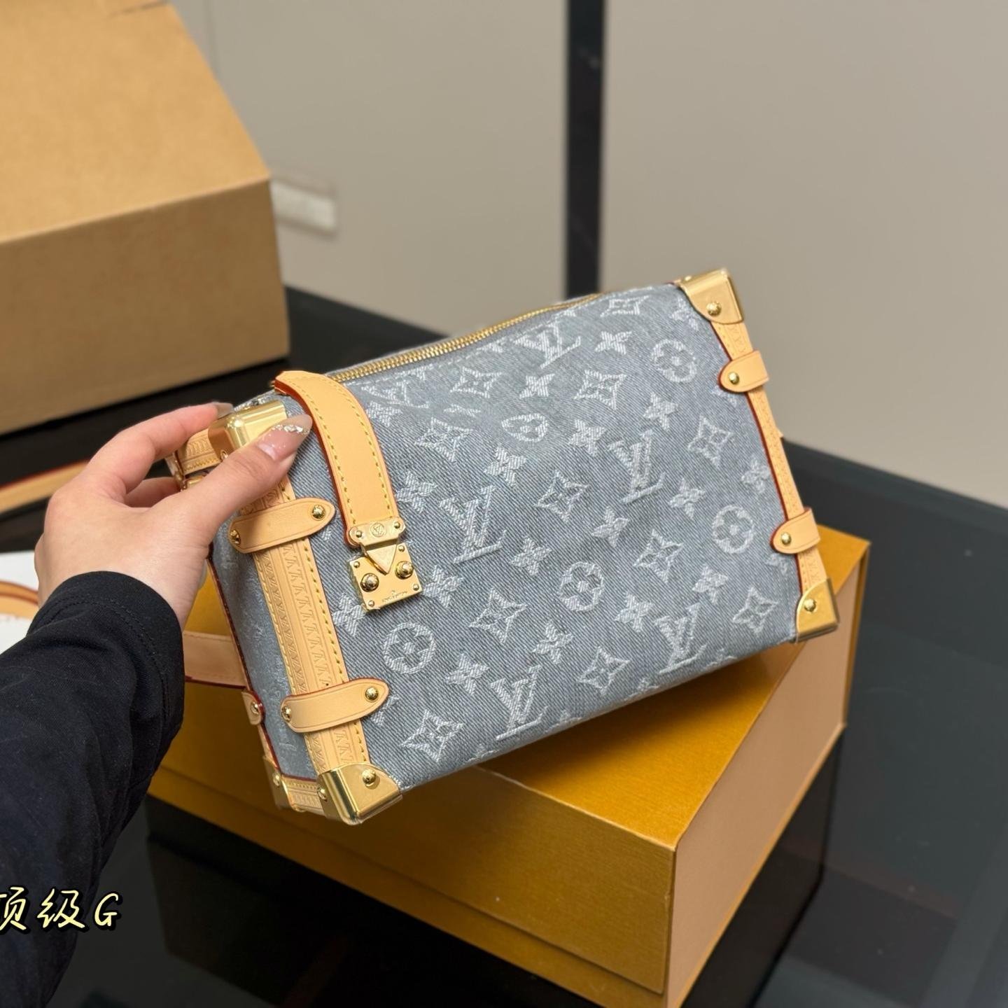 Louis Vuitton Monogram Denim Soft Trunk Bag – Mini Crossbody Case 23CM