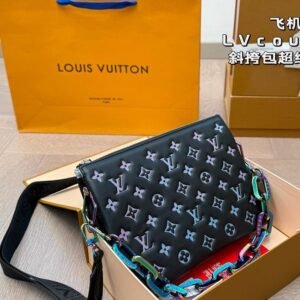 Louis Vuitton Coussin Crossbody Bag in Black Gradient Monogram 27CM