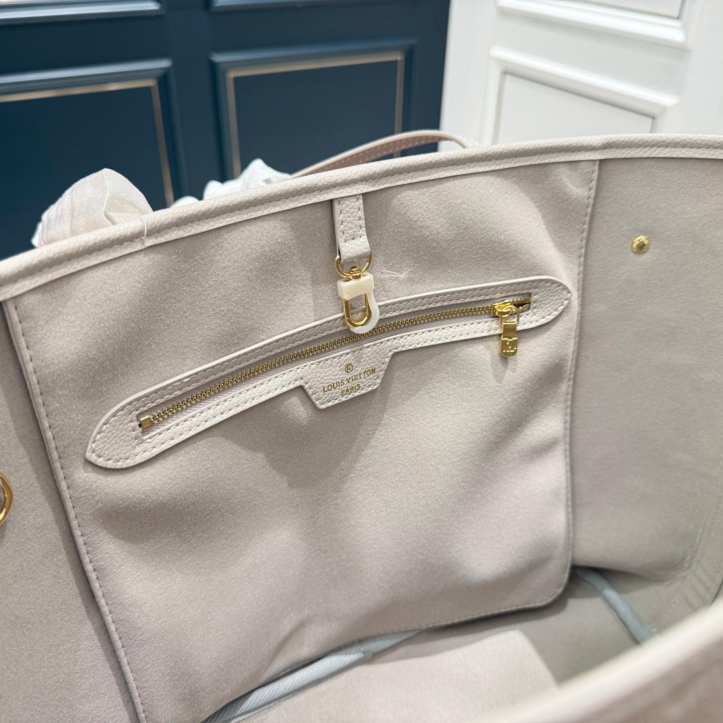 Classic Neverfull Large Leather Tote Bag with Pouch – 32cm - 图片 9