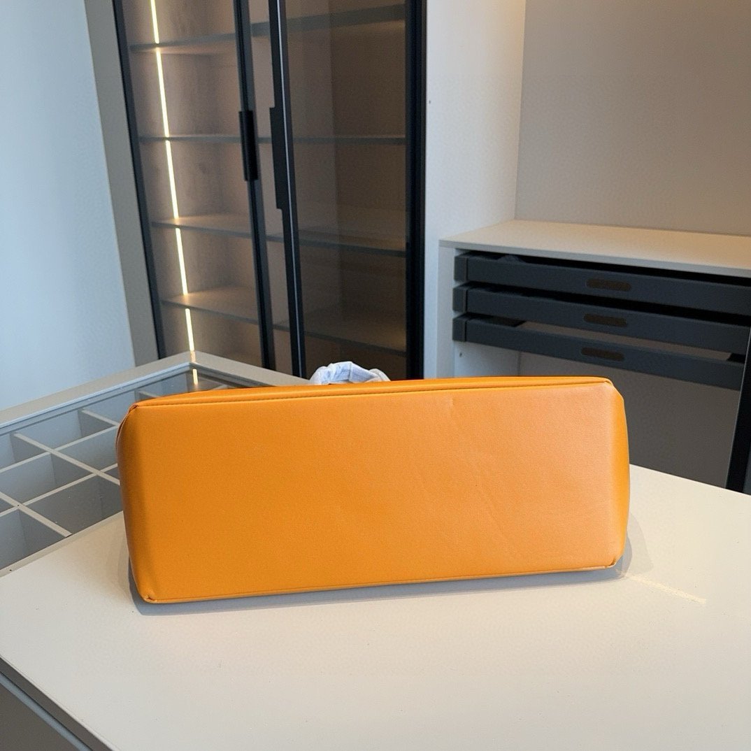 Louis Vuitton Orange Leather Logo Tote – Unisex Shopper Bag 28CM/39CM/43CM - 图片 8