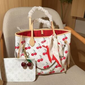 Limited Edition LV × Takashi Murakami Cherry Neverfull Tote – 32CM Collector’s Edition